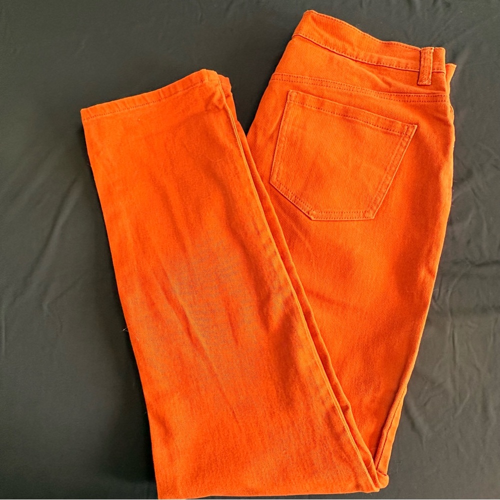 Women’s High-Rise Orange Jeans
